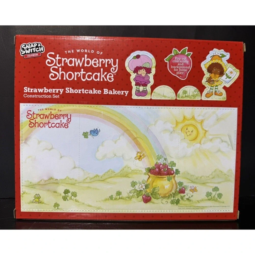 Strawberry Shortcake Bakery & Produce Stand Snap & Switch Construction Lego-like